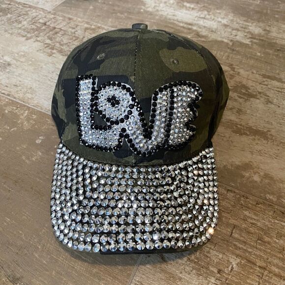 Love Rhinestone Cap - Picture 3 of 6